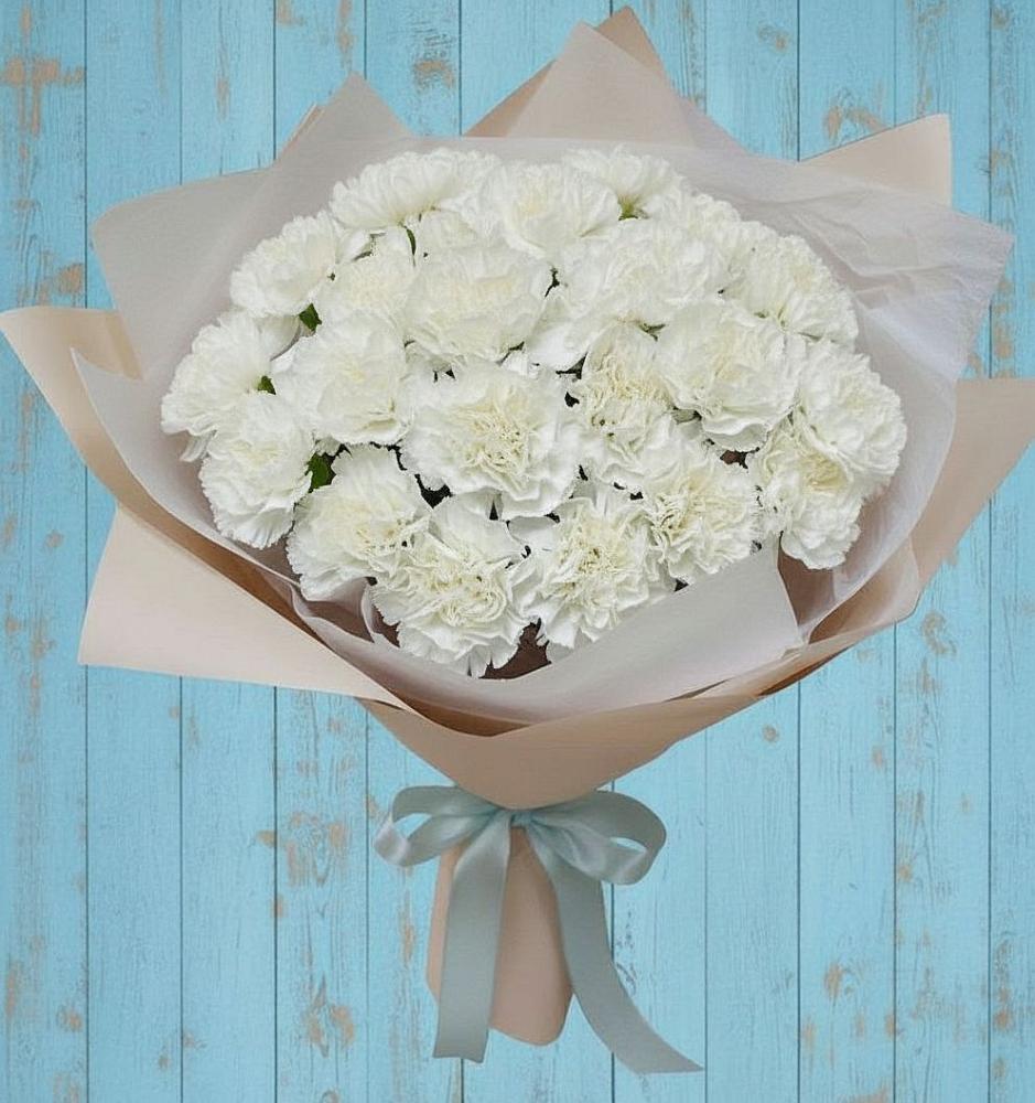 Букет цветов из: Гвоздики в Полярных Зорях