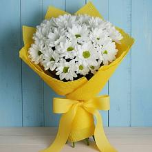 Букет цветов из:  Хризантемы в Полярных Зорях