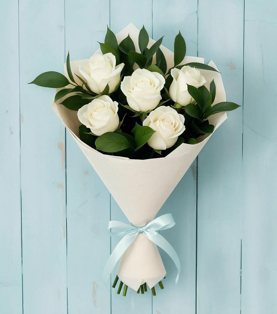 Букет цветов из: Розы в Полярных Зорях