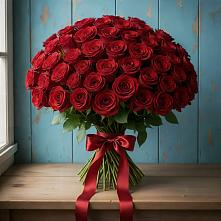 Букет Красные розы Блэк Меджик в Полярных Зорях