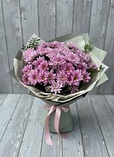 Букет цветов из:  Хризантемы в Полярных Зорях