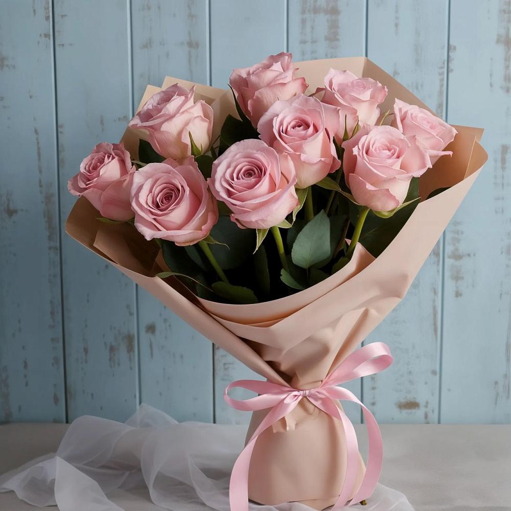 Букет цветов из: Розы в Полярных Зорях