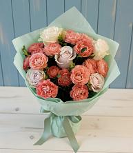 Букет цветов из:  Розы в Полярных Зорях