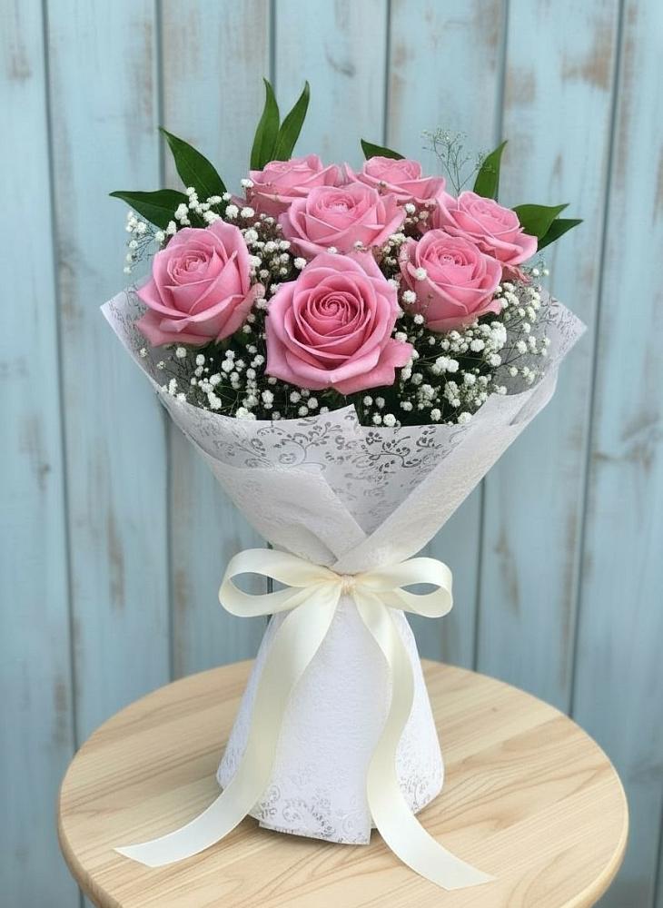 Букет цветов из: Розы в Полярных Зорях