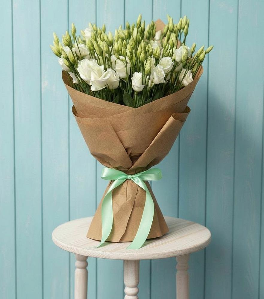 Букет цветов из: Лизиантусы в Полярных Зорях