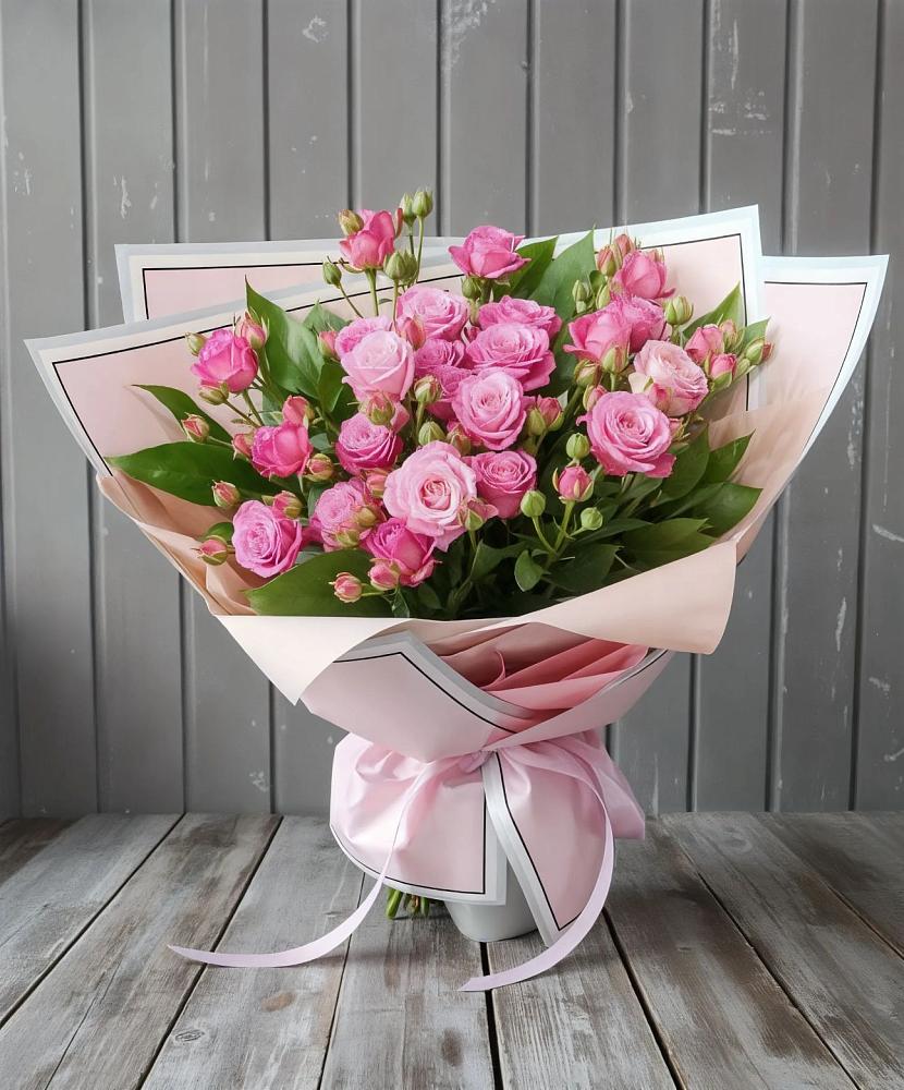 Букет Розовый кустик в Полярных Зорях