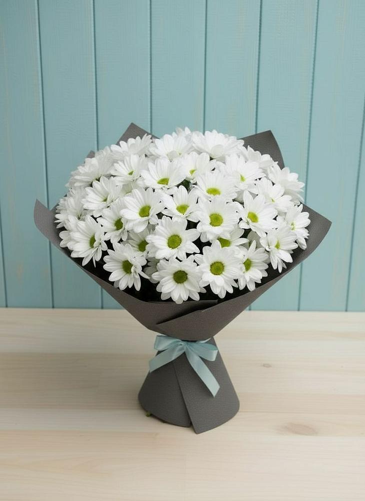 Букет цветов из: Хризантемы в Полярных Зорях