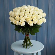 Букет 51 Белая роза Эдлесс Лав #REPLACE_PRED# Полярных Зорях