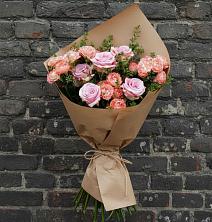 Букет цветов из:  Розы в Полярных Зорях