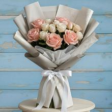 Букет цветов из:  Розы #REPLACE_PRED# Полярных Зорях
