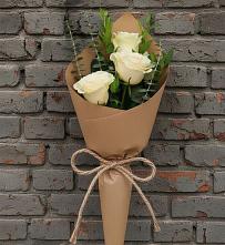 Букет цветов из:  Розы в Полярных Зорях