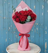 Букет цветов из:  Розы в Полярных Зорях