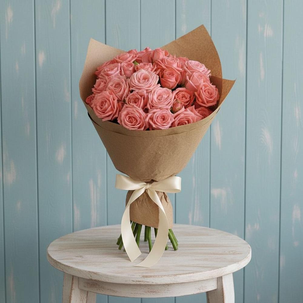 Букет цветов из: Розы в Полярных Зорях