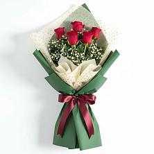 Букет цветов из:  Розы в Полярных Зорях