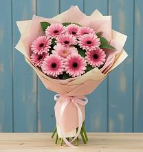 Букет цветов из:  Герберы в Полярных Зорях